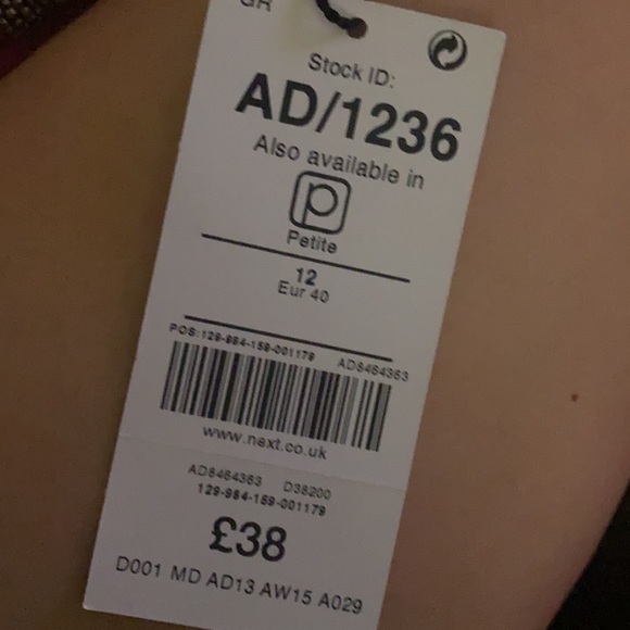 Next pink sleeveless beaded neckline ruffle blouse size 12 - Picture 10 of 10